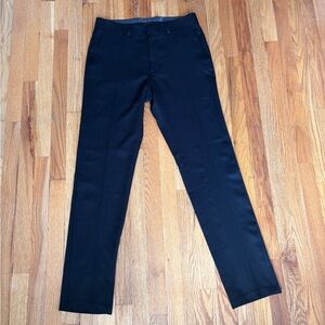 Kenneth Cole Black Dress Pants Elegant Slim Fit